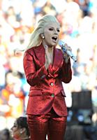 SAN FRANCISCO, CA - FEBRUARY 7: Lady Gaga sings th