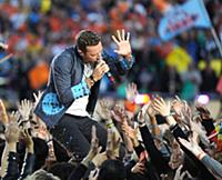 SAN FRANCISCO, CA - FEBRUARY 7: Chris Martin of Co