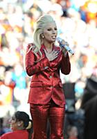 SAN FRANCISCO, CA - FEBRUARY 7: Lady Gaga sings th