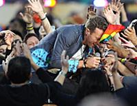 SAN FRANCISCO, CA - FEBRUARY 7: Chris Martin of Co