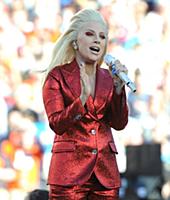 SAN FRANCISCO, CA - FEBRUARY 7: Lady Gaga sings th