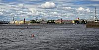 View of the St. Petersburg and the Neva River, Rus