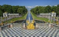 PETERHOF, RUSSIA - JUNE 29, 2017: Scenic view from