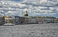 View of the St. Petersburg and the Neva River, Rus