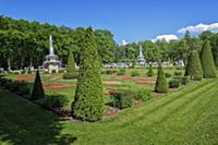 Petergof, Russia-June 29,2017: The upper garden of