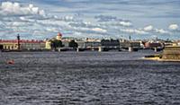 View of the St. Petersburg and the Neva River, Rus