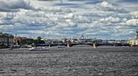 View of the St. Petersburg and the Neva River, Rus