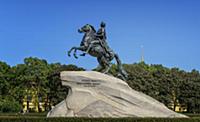 Monument to Peter the first. View the Bronze Horse