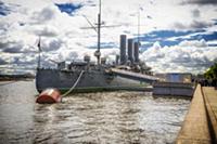 JUNE 28, 2017: Cruiser Aurora on her mooring place