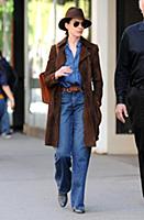 Anne Hathaway out and about in downtown Manhattan,