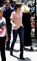 Dakota Johnson on the set of the movie 'How to Be 