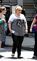 Rebel Wilson on the set of the movie 'How to Be Si