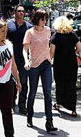 Dakota Johnson on the set of the movie 'How to Be 