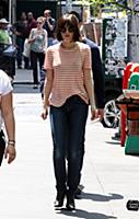 Dakota Johnson on the set of the movie 'How to Be 