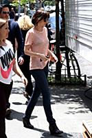 Dakota Johnson on the set of the movie 'How to Be 