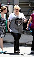 Rebel Wilson on the set of the movie 'How to Be Si