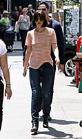 Dakota Johnson on the set of the movie 'How to Be 
