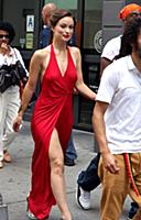 Olivia Wilde on the set of the HBO TV Show Rock 'N