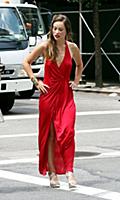 Olivia Wilde on the set of the HBO TV Show Rock 'N