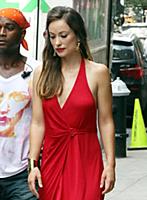 Olivia Wilde on the set of the HBO TV Show Rock 'N