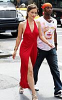 Olivia Wilde on the set of the HBO TV Show Rock 'N