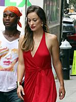 Olivia Wilde on the set of the HBO TV Show Rock 'N