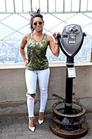 Melanie Brown aka Mel B at the Empire State Buildi