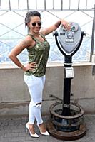 Melanie Brown aka Mel B at the Empire State Buildi