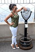 Melanie Brown aka Mel B at the Empire State Buildi