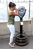 Melanie Brown aka Mel B at the Empire State Buildi