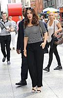 Salma Hayek out and about in midtown Manhattan, Ne