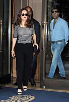 Salma Hayek out and about in midtown Manhattan, Ne