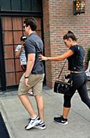 Miles Teller and his girlfriend Keleigh Sperry arr
