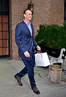 Jason Segel leaves a downtown hotel in New York Ci