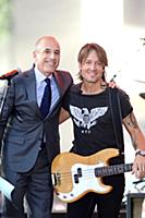 Keith Urban performs on NBC's Today Show at Rockef