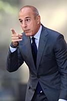 Matt Lauer performs on NBC's Today Show at Rockefe