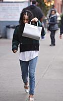 Actress Zoe Kravitz walks in the East Village on N