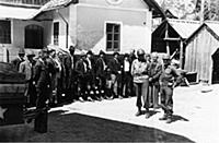 Шахтеры и американские военные в Альтаусзее, Австр