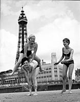 Three bathing belles from Blackpool , the Lancashi