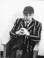 Peter Sellers in character as the old cricketer, 1