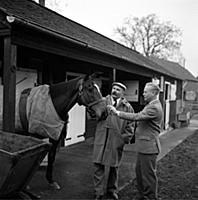 Jimmy Edwards, actor and comedian with Godfrey Win
