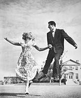 Angela Lansbury and her fiancee Peter Shaw, in Hol