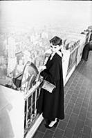Audrey Hepburn on a 1952 visit to New York, USA wh