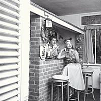 Roger Moore 1958.Taken at the British home he shar