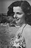 Jane Russell the actress and 1940s pin-up on Santa