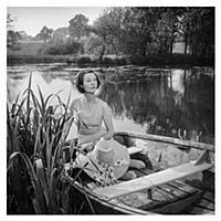 Vivien Leigh, 1913-1967, at her country retreat Ti