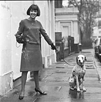 Mary Quant in Chelsea, London, 1963. (b. 1934.)
T