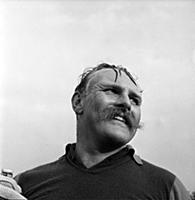 Jimmy Edwards, actor and comedian between chukkas 