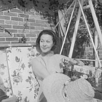 Vivien Leigh, 1913-1967, at her country retreat Ti