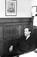 Jeremy Thorpe in his office at Westminster, Houses